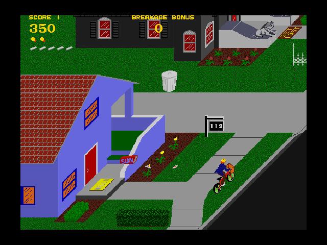Paperboy, a 1985 Atari Game, on Xbox Live Arcade (Courtesy Flickr)