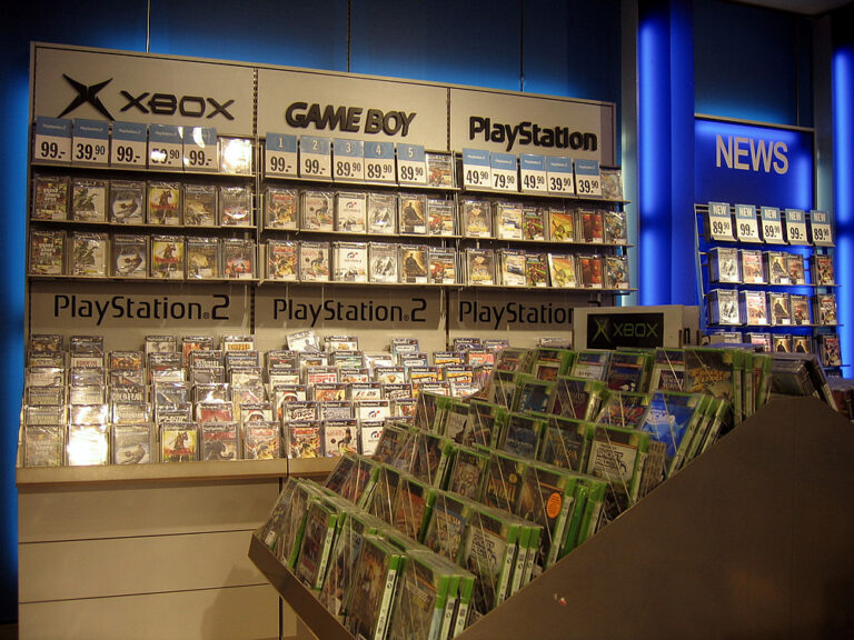 A Retail Display of Video Games at a Store in Geneva (Courtesy Wikimedia Commons)