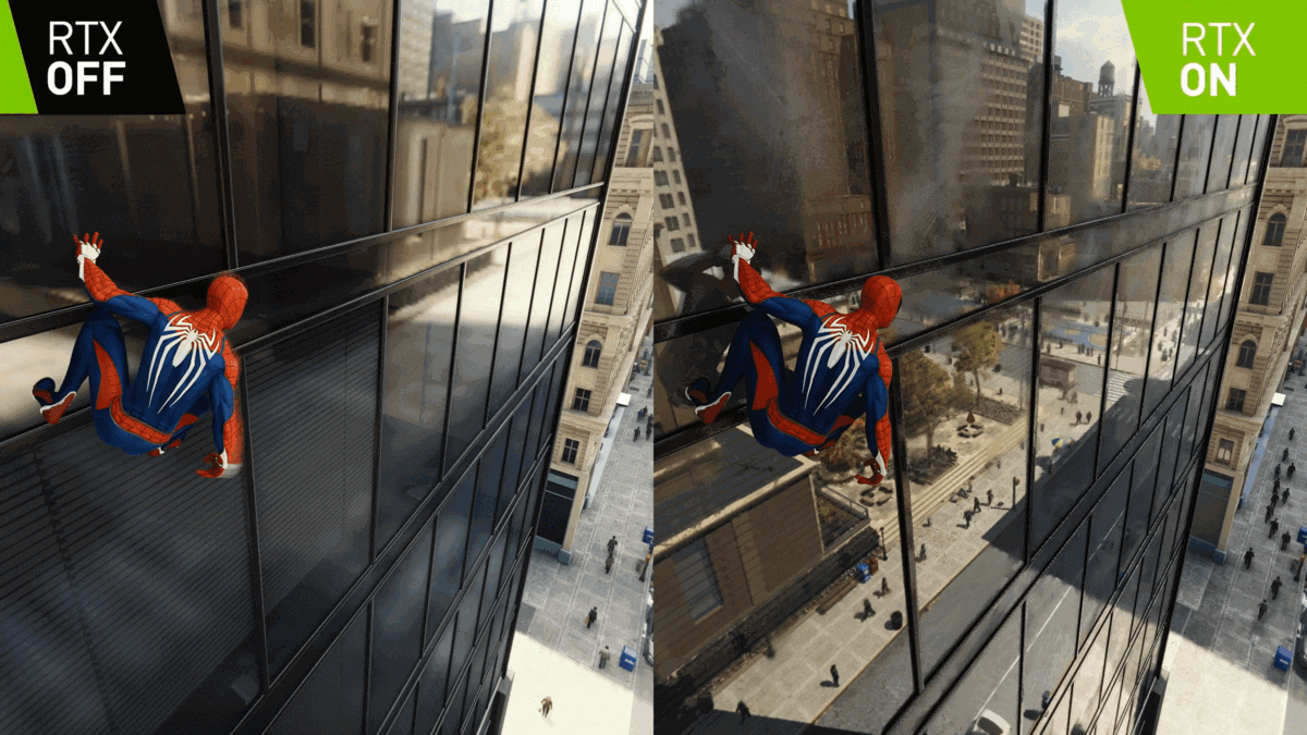 Ray-Tracing Renders Ultra Realistic Reflections and Lighting in Spider-Man: Remastered (Courtesy Sony)