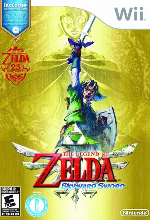 US Box art for Legend of Zelda: Skyward Sword.